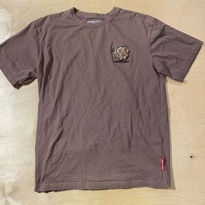 Members Only Chocolate Brown Short Sleeve Tee Large (EX)